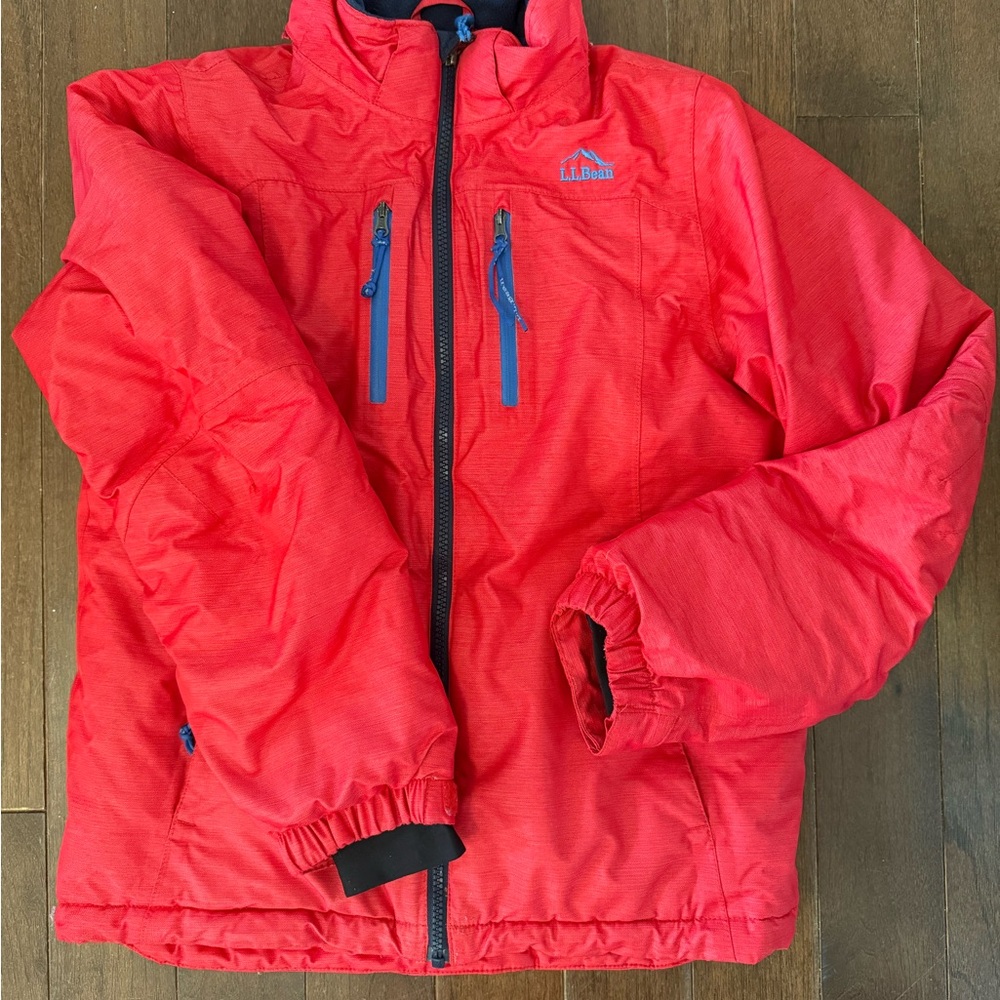 L.L. Bean Vibrant Red Kids Puffer Jacket